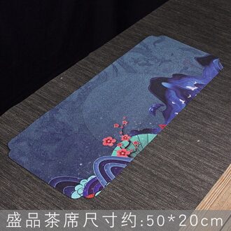 Thee Handdoek Absorberende Zen Chinese Stijl Vintage Thee Art Thee Doek Thee Mat Kung Fu Thee Set Theeceremonie Gebruiksvoorwerpen thee Servet G-20X50cm