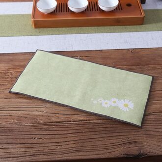 Thee Handdoek Zen Geschilderd Fluwelen Absorberende Thee Doek Kleine Thee Mat Theepot Hittebestendige Mat Thee Art Theeceremonie Accessoires Zou Ju