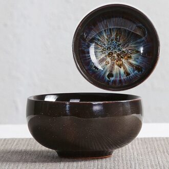 Thee Kom Tenmoku Thee Cup Chinese Kungfu Tea Cup Chinese Nationale Kunsten En Ambachten Chawan Glazuur Theewaar Oliedruppels Zen theekopje 1