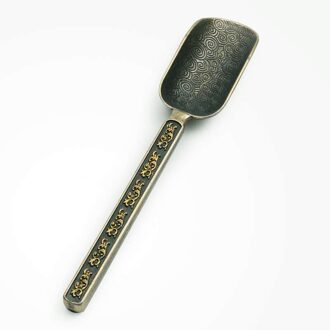 Thee Lepels Vintage Keuken Accessoires Koperen Thee Bladeren Chooser Chinese Kongfu Thee 1Pc bronzen