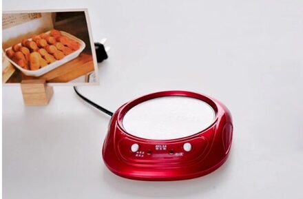 Thee Machine Verstelbare Thee Heater Koffie Warmer Elektrische Cup Mat Thermostaat Netsnoer 1.5 M Rood