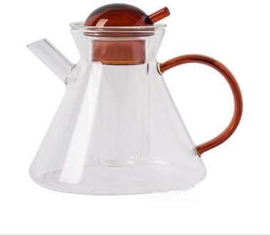 Thee Set Glas 500Ml Theepot 200Ml Cup Nordic Stijl Hittebestendige Drinkware