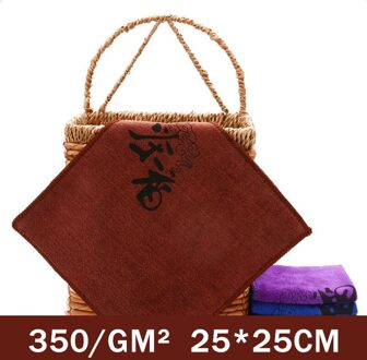 Thee Tafel Vaatdoek Sterke Absorberende 3 Kleuren Versieren Printing Keuken Gereedschap 1Pcs Microfiber Theedoeken koffie 25x25cm