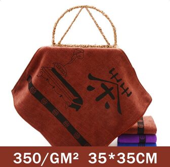 Thee Tafel Vaatdoek Sterke Absorberende 3 Kleuren Versieren Printing Keuken Gereedschap 1Pcs Microfiber Theedoeken koffie 35x35cm