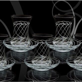 Thee Team 12 Stuks (6 Personen) thee Koffie Kopjes Thee Koffie Sets Thee Koffie Voor Trofee Turkse Thee Cup Set Glas