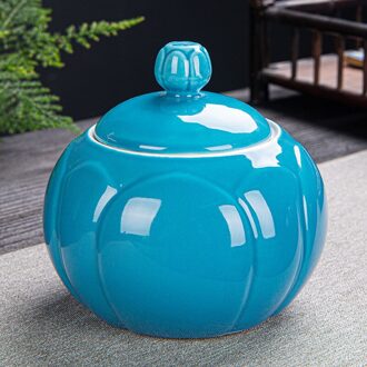 Theebus Lotus Keramische Pot Vochtbestendige Verzegelde Grote Opslag Pot Reizen Thee Doos Chinese Porselein Keramiek Thee Pot koffie Pot type2