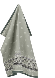 Theedoek Belle Fleur Groen - 65x65 cm