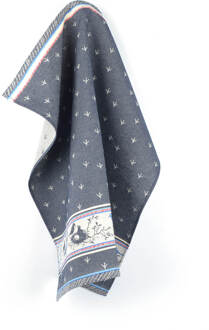 Theedoek Birds Donkerblauw - 65×65 cm