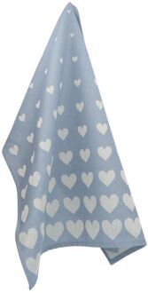 Theedoek Hearts Blauw - 65x65 cm