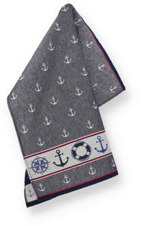 Theedoek Maritime Donkerblauw - 65×65 cm