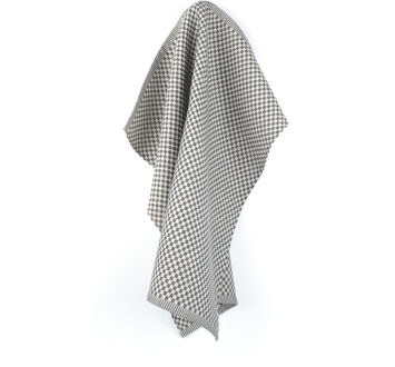 Theedoek Small Check Zwart - 65x65 cm