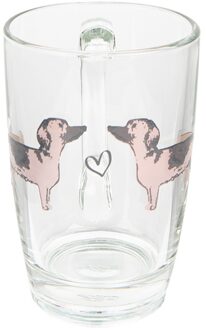 Theeglas 300 ml Honden Theemok Transparant Theemok