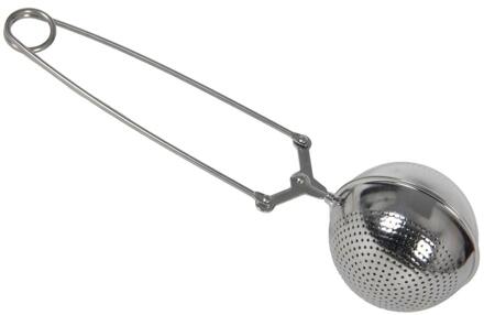 Theeknijper 5cm RVS zilver