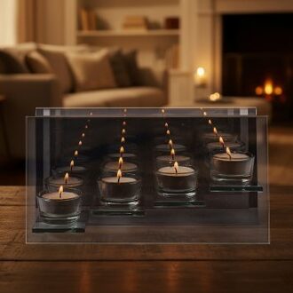 Theelicht spiegeleffect