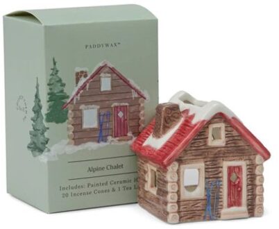 theelichthouder kerst - alpine chalet