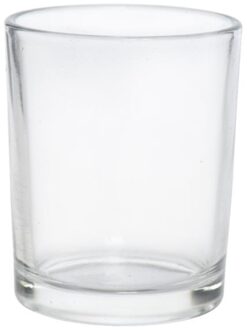 Theelichtje helder glas 5x6.5cm Transparant