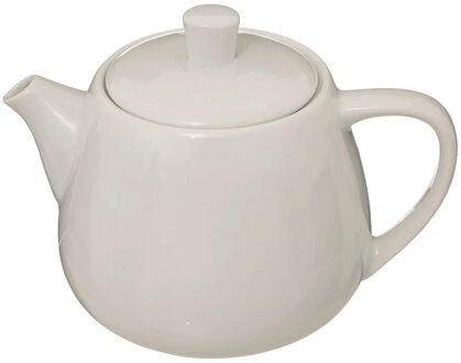 Theepot Cameron - 1000 ml - keramiek - wit - deksel/handvat
