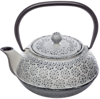 Theepot Essential - Gietijzer - met hengsel - wit - 1000 ml