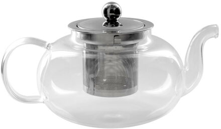 Theepot Kensington - Glas - met deksel - transparant - 700 ml - 13 x 20 cm