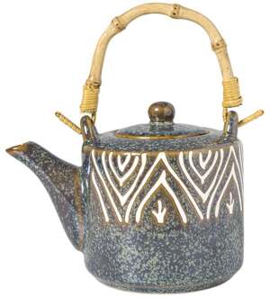 Theepot Nori - blauw/bruin - 600 ml