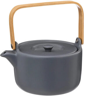 Theepot Penang - Keramiek - met hengsel en filter - blauw/grijs - 800 ml