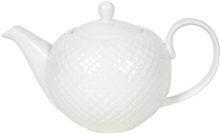 Theepot porselein Diamond 1130ml wit