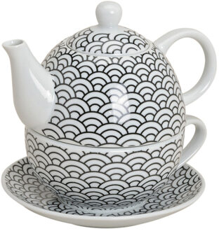 Theepot set retro schubben - Action products