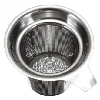 Theepot Thee Bladeren Separator Trechter Ronde Rand Single-Wire Mesh Filter Rvs