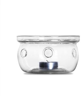 Theepot Warmer Isolatie Base Kaarshouder Koffie Water Clear Glas Hittebestendige Thee Accessoires-Verwarming