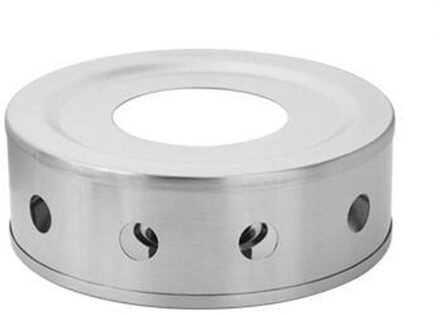Theepot Warmer Praktische Schotel Kaars Base Trivets Koffie Zilveren Ronde Rvs Heater