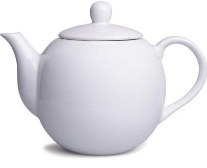 Theepot - wit - 1,1 liter - 16 x 18 cm - porselein - theeservies pot