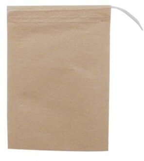 Theezakje Zak Wegwerp Medium 8*10 Filter Papieren Zak Schroefdraad Theezakje Filter Theezakje geel