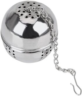 Theezeefje Filter Apparaat Bal Vorm Thee-ei Hangable Keuken Accessoires Voor Losse Spice Rvs Mesh Filters 1 stk