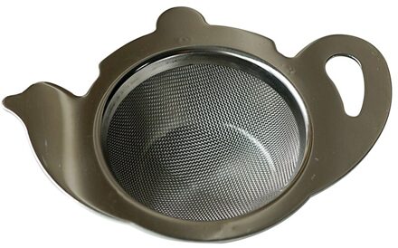 Theezeefje Makkelijk Schoon Accessoires Rvs Kantoor Veilig Met Dienblad Theepot Filter Mesh Keuken Gereedschap Huishoudelijke Draagbare