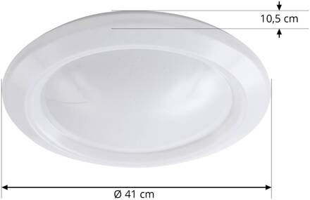 Thejesa LED plafondlamp, Ø 41 cm, RGBW wit