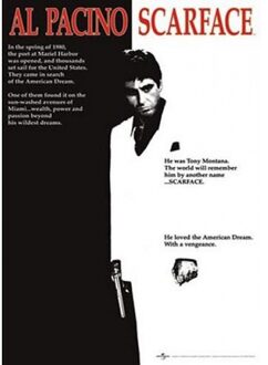 Themafeest Scarface poster 61 x 91,5 cm