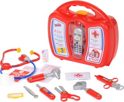 Theo Klein Dokterskoffer met mobiel Rood