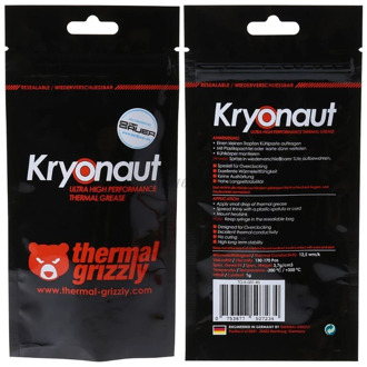Thermal Grizzly Kryonaut 1g for CPU AMD Intel Processor Heatsink Fan Compound Cooling Thermal Paste Cooler Thermal Grease