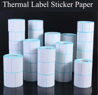Thermal Label barcode Sticker, 40mm Core, 1 Roll , Width 20mm ~100mm, Waterproof PrintTop Thermal Paper Adhesive Stickers Zebra
