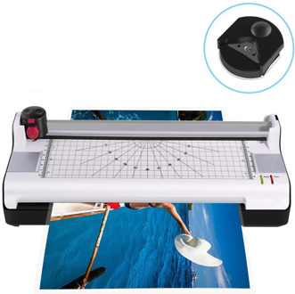 Thermal Laminator for A3/A4/A6, 2 Roller System Laminating Machine with Trimmer and Corner Rounder Fast Warm-up for Home Office