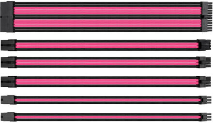 Thermaltake TtMod Sleeve Cable (Cable Extension) - Pink/Black