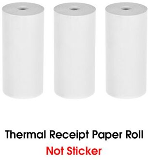 Thermisch Label Papier Met Zelfklevende Printable Sticker Papierrol Direct 57*30Mm (2.17 * 1.18in) voor Peripage A6 Pocket wit 3 Rolls