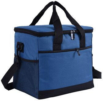 Thermische Geïsoleerde Lunch Tas Reizen Picknick Lunch Box Tote Voor Vrouwen Mannen Draagbare Picknick Tassen Blauw