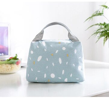 Thermische Kleine Draagbare Geïsoleerde Koeler Lunch Picknick Opbergtas Carry Tote Box Office School Student Lunch Zakken Packs Blauw