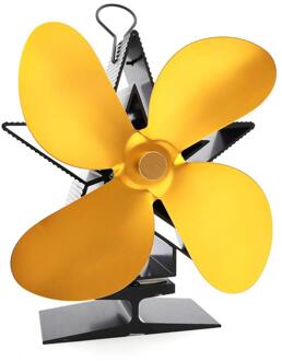 Thermische Power Haard Ventilator Warmte Aangedreven Houtkachel Fan Log Hout Brander Ecofan Vier-Blad Fans Efficiënte Warmteverdeling