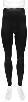 Thermo broek lang voor heren zwart - Wintersport kleding - Thermokleding - Lange thermo broek/legging - Herenlegging M/L