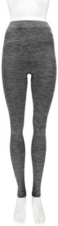 Thermo broek ondergoed lang voor dames zwart melange - Wintersport kleding - Thermokleding - Lange thermo broek L (40)