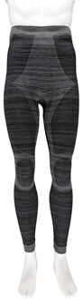 Thermo broek ondergoed lang voor heren zwart melange - Wintersport kleding - Thermokleding - Lange thermo broek L (52)