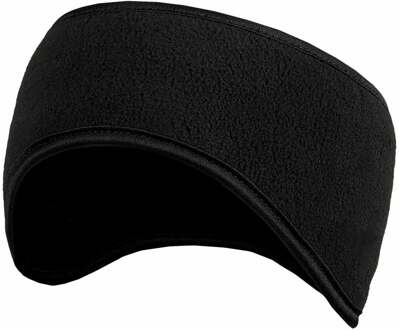 Thermo Fleece Hoofdband Velcro Zwart