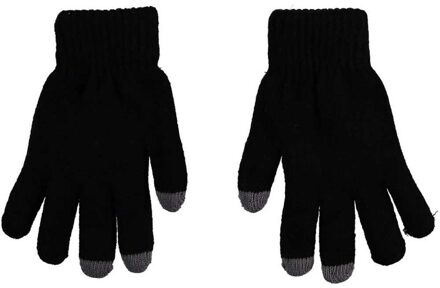 Thermo handschoenen voor dames zwart met touch tip - Wintersport kleding - Thermokleding - Smartphone compatible - Touch handschoen - Touchscreen vinger